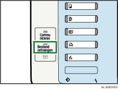 Illustratie van indicatielampje Bestand ontvangen