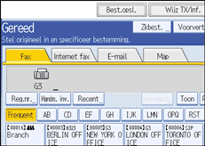 Schermafbeelding Bedieningspaneel
