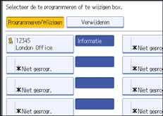 Schermafbeelding Bedieningspaneel