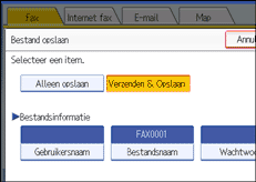Schermafbeelding Bedieningspaneel
