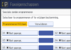 Schermafbeelding Bedieningspaneel