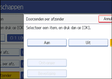 Schermafbeelding Bedieningspaneel