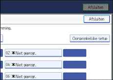 Schermafbeelding Bedieningspaneel