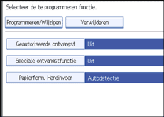Schermafbeelding Bedieningspaneel
