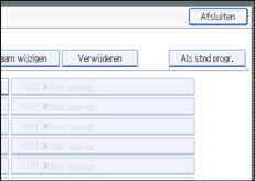 Schermafbeelding Bedieningspaneel