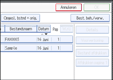 Schermafbeelding Bedieningspaneel