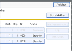 Schermafbeelding Bedieningspaneel