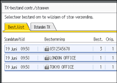 Schermafbeelding Bedieningspaneel