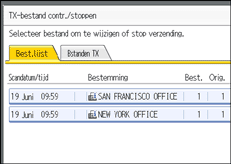 Schermafbeelding Bedieningspaneel