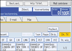 Schermafbeelding Bedieningspaneel