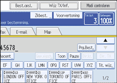 Schermafbeelding Bedieningspaneel