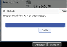 Schermafbeelding Bedieningspaneel