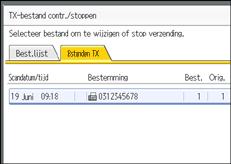 Schermafbeelding Bedieningspaneel