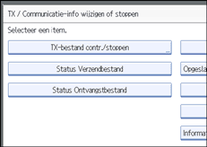Schermafbeelding Bedieningspaneel
