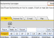 Schermafbeelding Bedieningspaneel