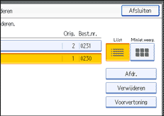 Schermafbeelding Bedieningspaneel