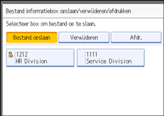 Schermafbeelding Bedieningspaneel