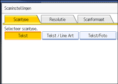 Schermafbeelding Bedieningspaneel