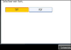 Schermafbeelding Bedieningspaneel