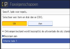 Schermafbeelding Bedieningspaneel