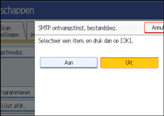 Schermafbeelding Bedieningspaneel