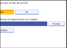Schermafbeelding Bedieningspaneel