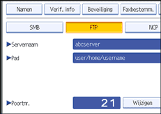 Schermafbeelding Bedieningspaneel