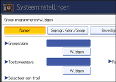 Schermafbeelding Bedieningspaneel