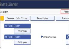 Schermafbeelding Bedieningspaneel