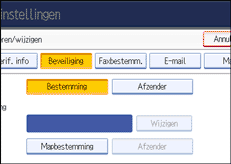 Schermafbeelding Bedieningspaneel