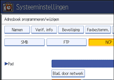 Schermafbeelding Bedieningspaneel