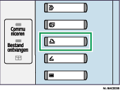 Illustratie printertoets