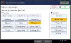 Illustratie scherm bedieningspaneel