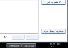 Illustratie scherm bedieningspaneel