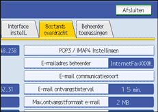Schermafbeelding Bedieningspaneel