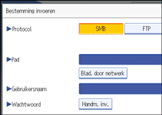Schermafbeelding Bedieningspaneel