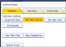 Schermafbeelding Bedieningspaneel