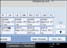 Schermafbeelding Bedieningspaneel