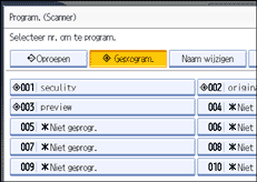 Schermafbeelding Bedieningspaneel