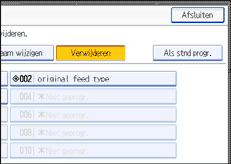Schermafbeelding Bedieningspaneel