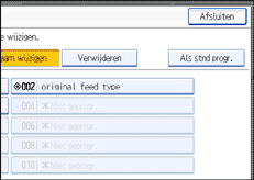Schermafbeelding Bedieningspaneel