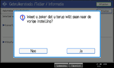 Schermafbeelding Bedieningspaneel