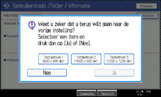 Schermafbeelding Bedieningspaneel