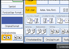 Illustrasjon av skjermpanelet