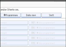 Illustrasjon av skjermpanelet