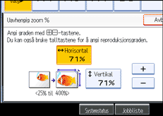 Illustrasjon av skjermpanelet
