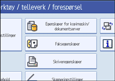 Illustrasjon av skjermpanelet