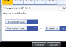 Illustrasjon av skjermpanelet