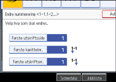 Illustrasjon av skjermpanelet