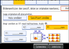 Illustrasjon av skjermpanelet